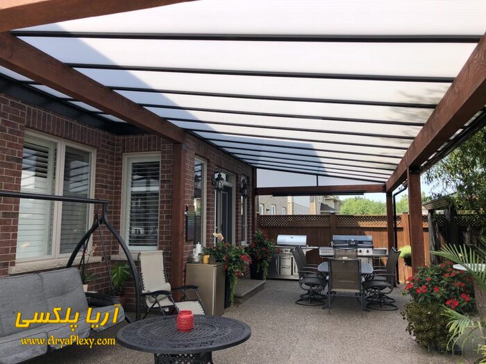 سقف پلکسی حیاط خلوت