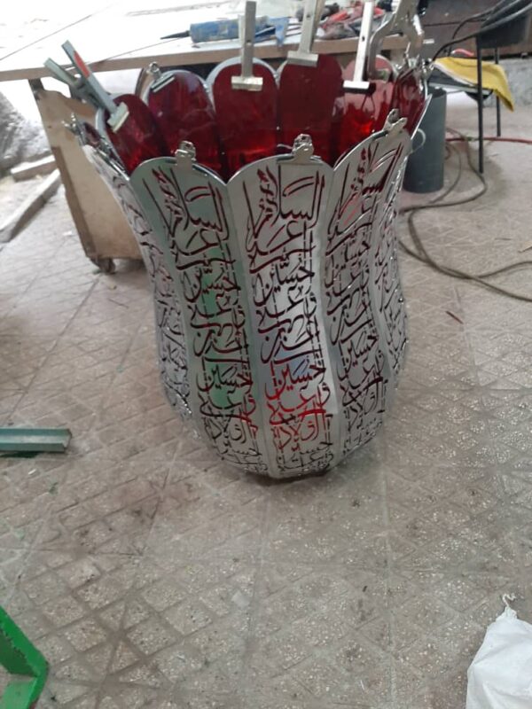گلدان پلکسی فلزی مذهبی 1