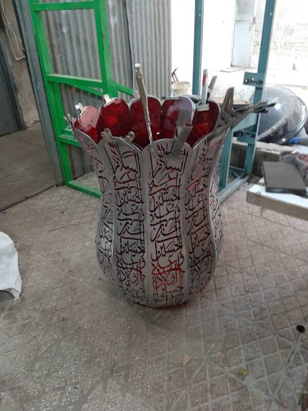 گلدان پلکسی فلزی مذهبی 2